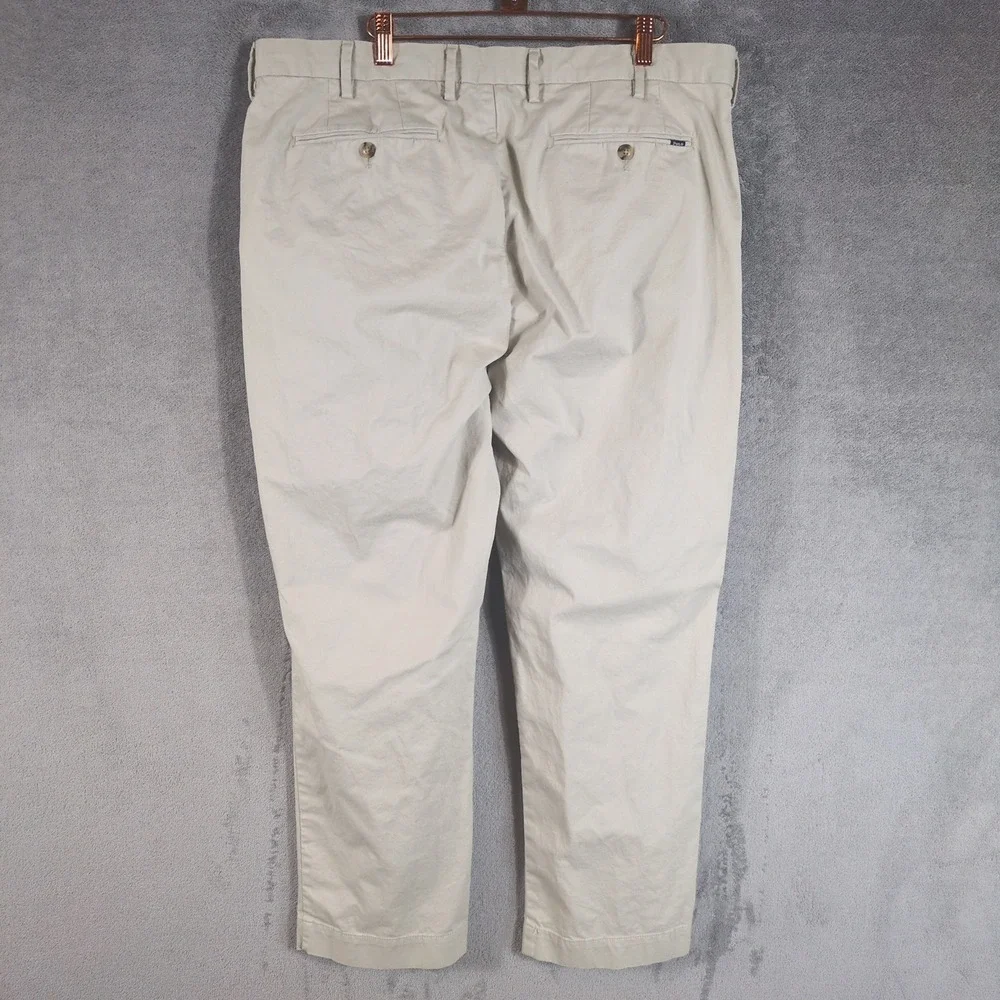 Polo Ralph Lauren Stretch Classic Fit Chino Pants Khaki Tan 38x30 Mens